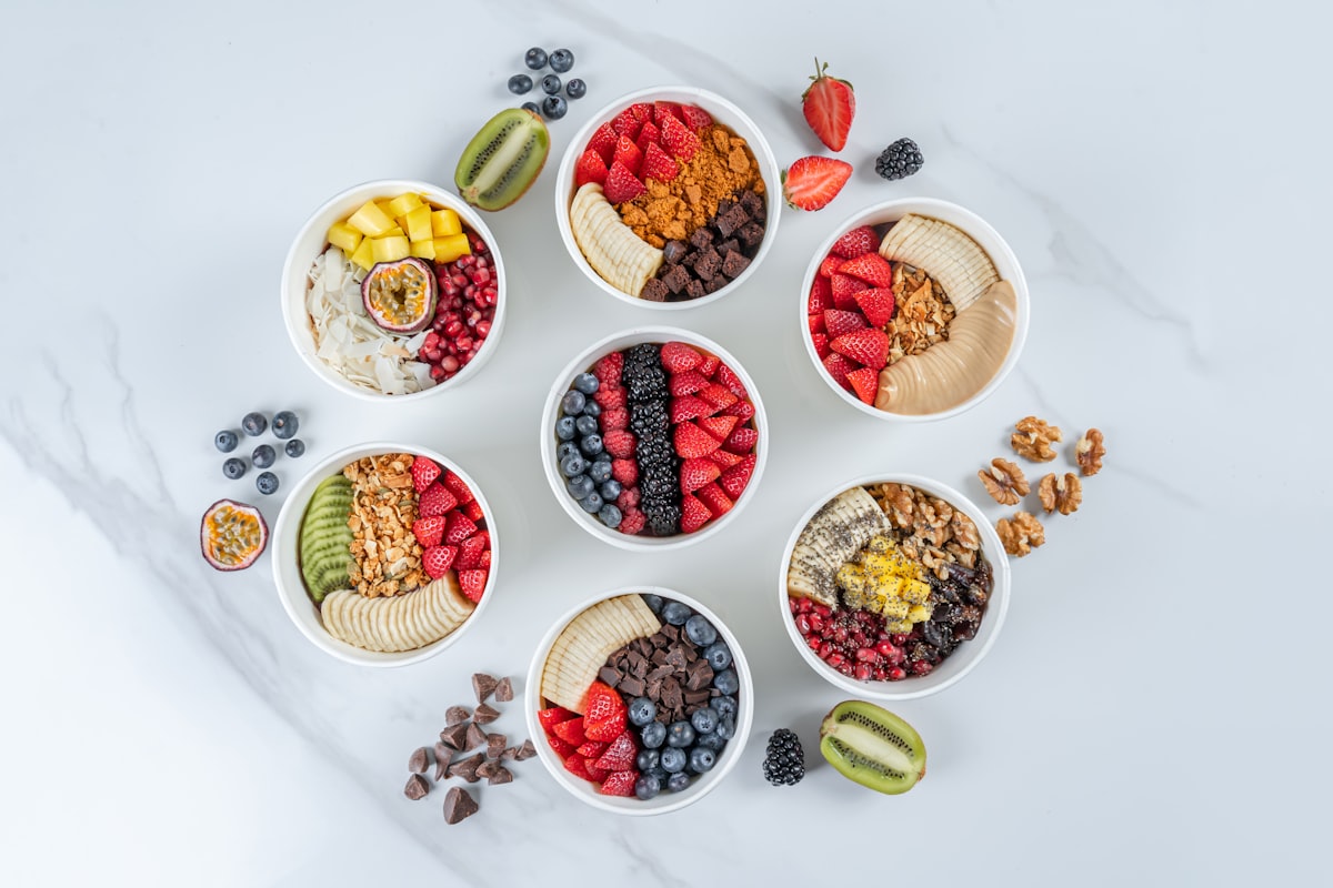 Berbagai jenis superfood segar